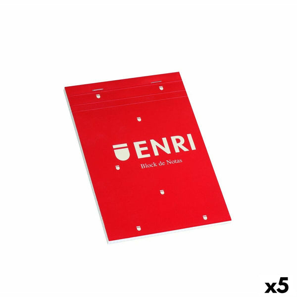 Papperskasse ENRI Röd A5 80 Blad 4 mm (5 antal)-Kontor och Kontorsmaterial, Pappersprodukter för kontoret-ENRI-peaceofhome.se