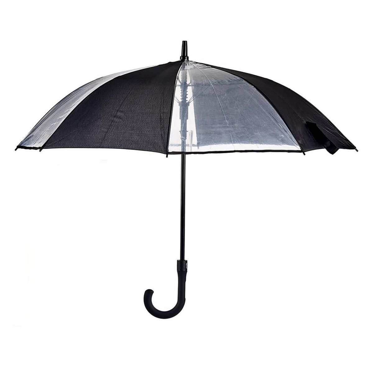 Paraply 40146POE-BL 40146POE-BL Svart Transparent 96 x 96 x 84,5 cm 14 x 4 x 84,5 cm 14 x 84,5 x 4 cm (24 antal)-Bagage, Paraplyer-BigBuy Home-peaceofhome.se
