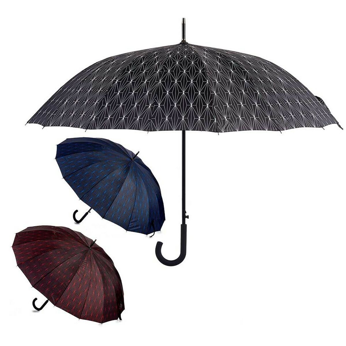 Paraply 65H8119 65H8119 106 x 106 x 93 cm 12 x 5 x 93 cm (12 antal)-Bagage, Paraplyer-BigBuy Home-peaceofhome.se
