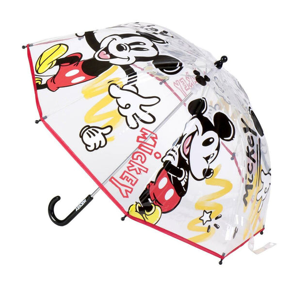 Paraply Mickey Mouse Transparent Ø 71 cm-Bagage, Paraplyer-Mickey Mouse-peaceofhome.se