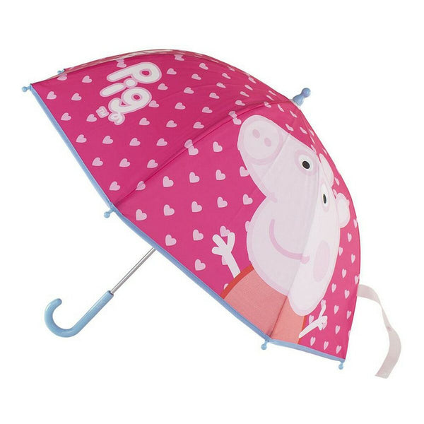 Paraply Peppa Pig Rosa 100 % EVA 45 cm (Ø 71 cm)-Bagage, Paraplyer-Peppa Pig-peaceofhome.se