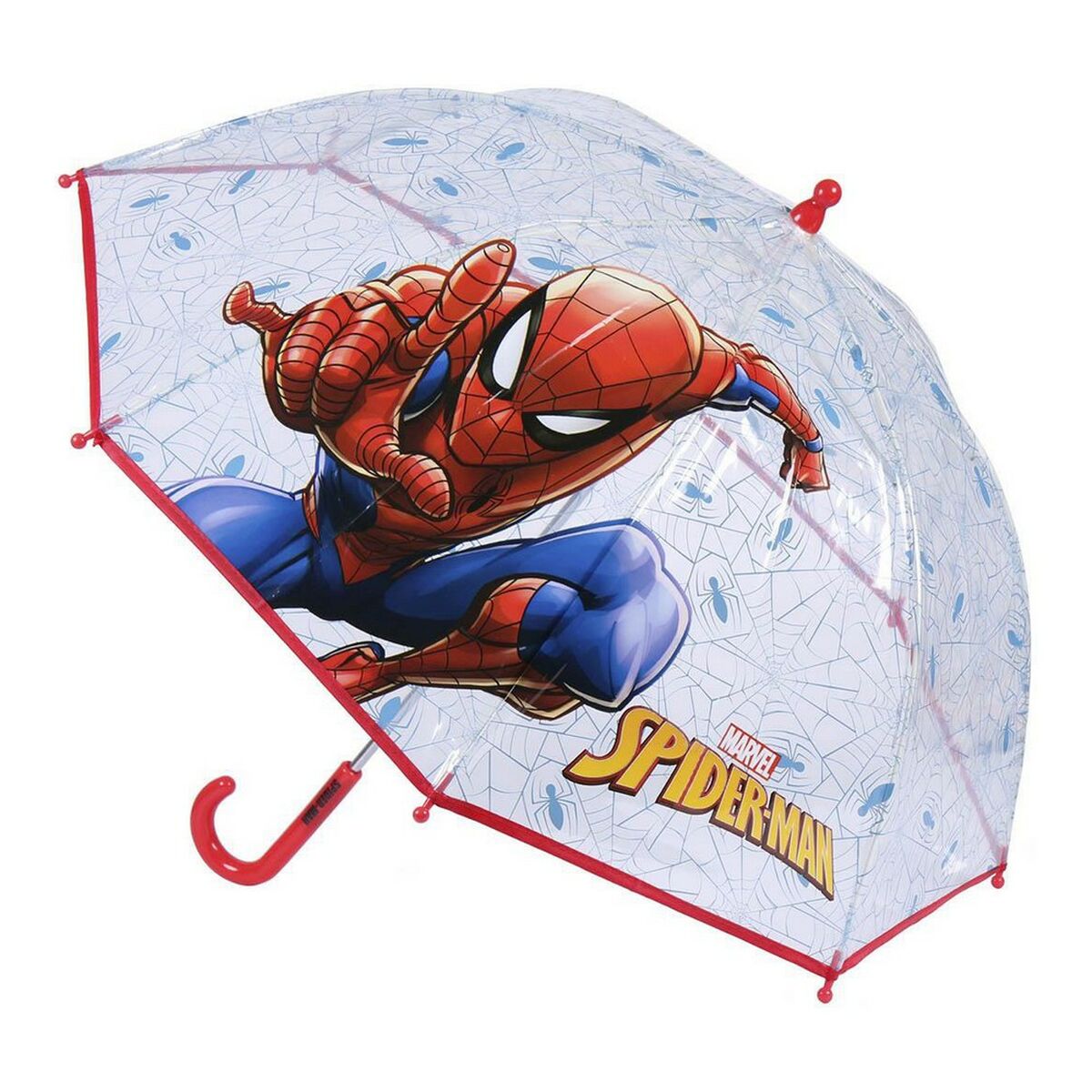 Paraply Spider-Man Blå 100 % POE (Ø 71 cm)-Bagage, Paraplyer-Spider-Man-peaceofhome.se