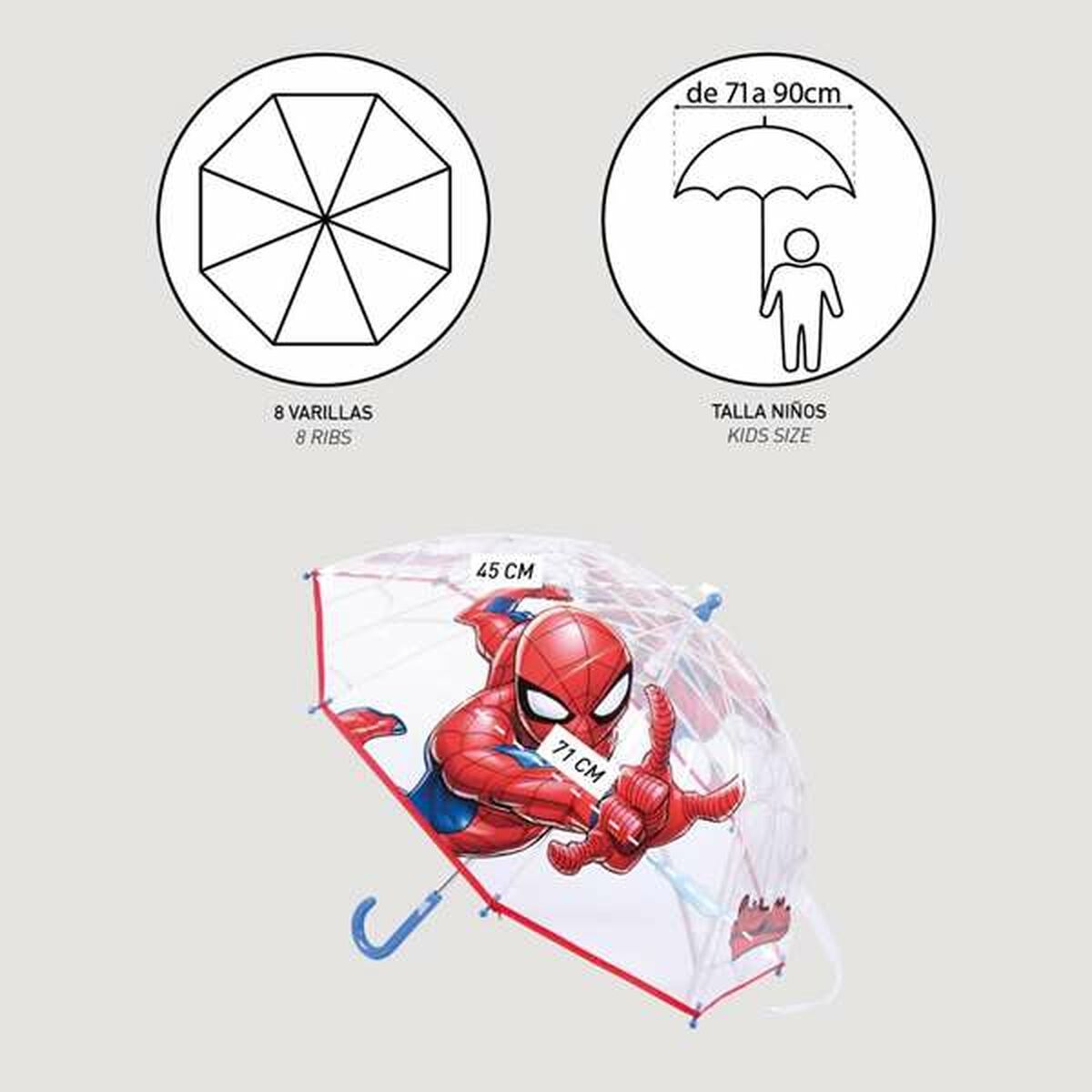 Paraply Spider-Man Röd 45 cm-Bagage, Paraplyer-Spider-Man-peaceofhome.se