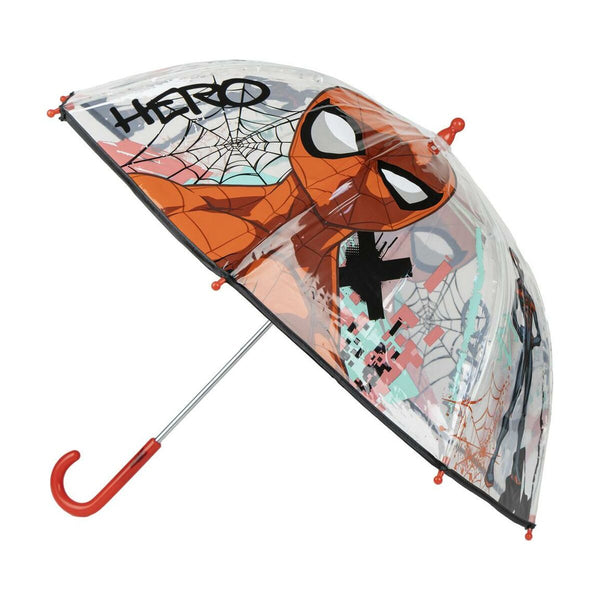 Paraply Spider-Man Svart PoE 45 cm Barn-Bagage, Paraplyer-Spider-Man-peaceofhome.se
