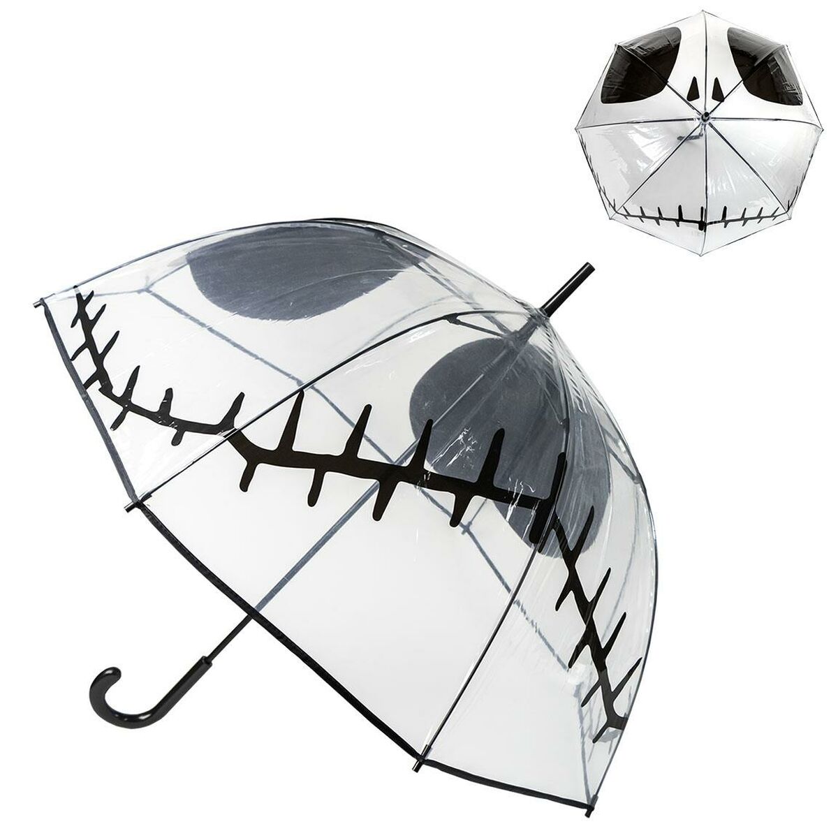 Paraply The Nightmare Before Christmas Transparent 60 cm-Bagage, Paraplyer-The Nightmare Before Christmas-peaceofhome.se