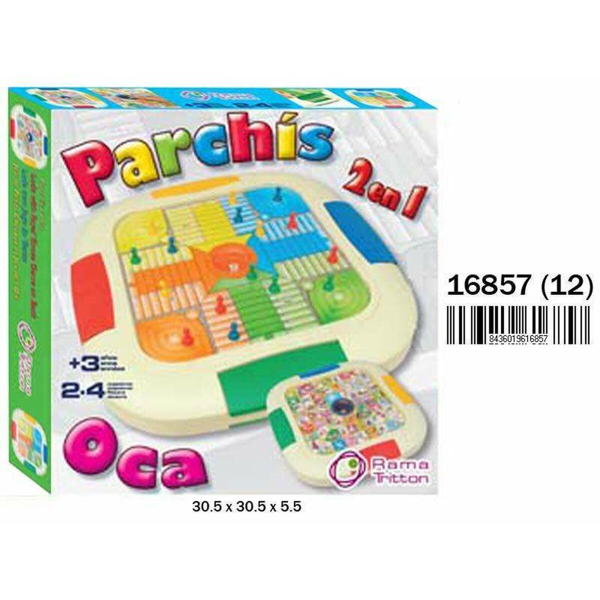 Parchís och Oca Board 30,5 x 30,5 x 5,5 cm-Leksaker och spel, Spel och tillbehör-BigBuy Fun-peaceofhome.se