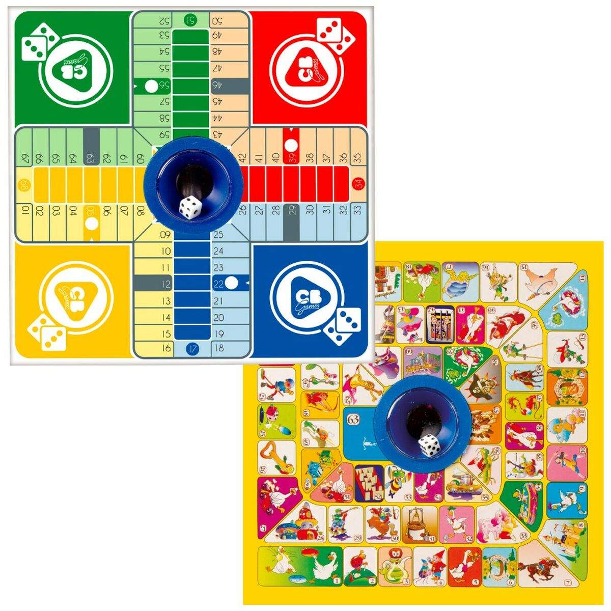 Parchís och Oca Board Colorbaby 26 x 5 x 26 cm (6 antal)-Leksaker och spel, Spel och tillbehör-Colorbaby-peaceofhome.se