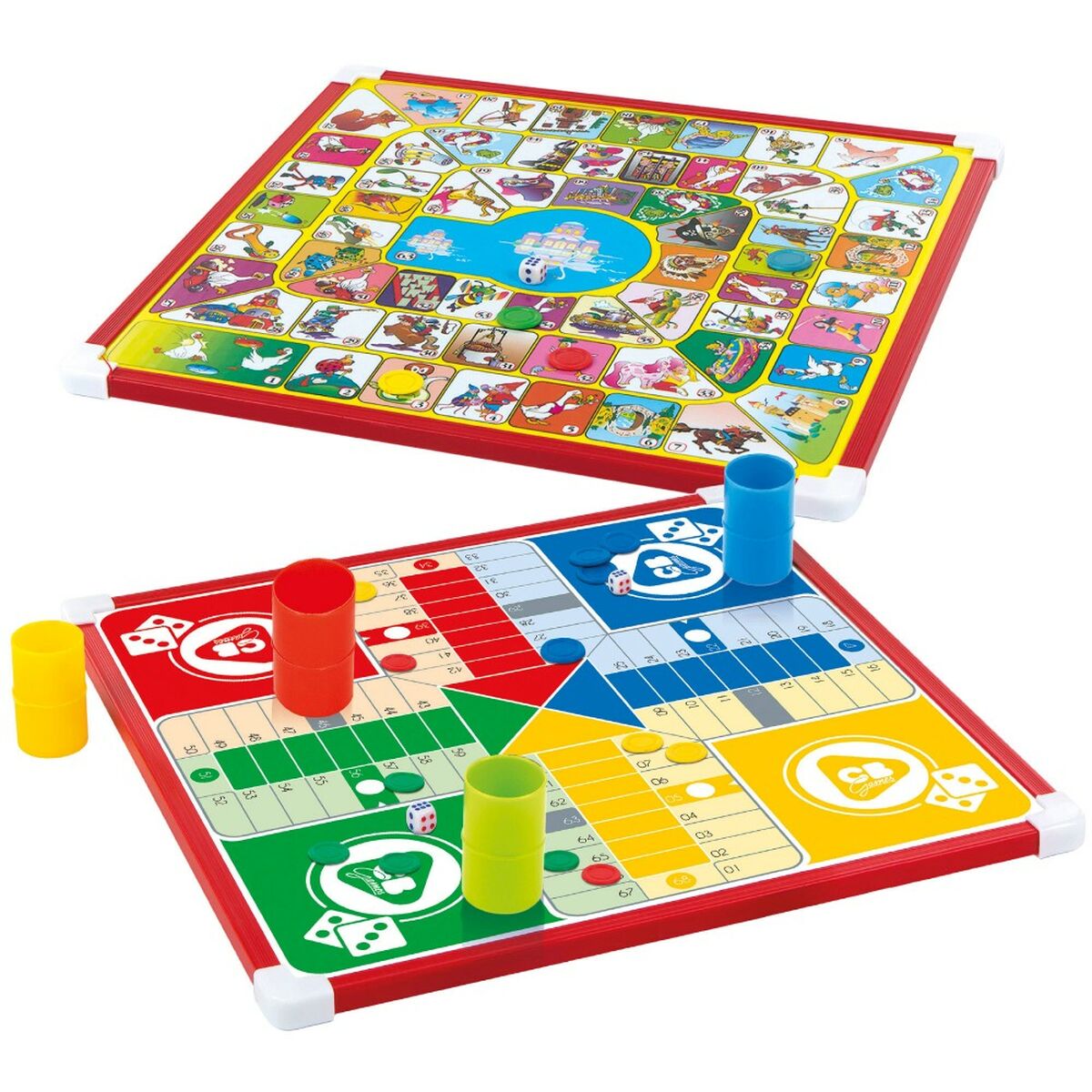 Parchís och Oca Board Colorbaby 32 x 32 x 1 cm (25 Delar) (6 antal)-Leksaker och spel, Spel och tillbehör-Colorbaby-peaceofhome.se