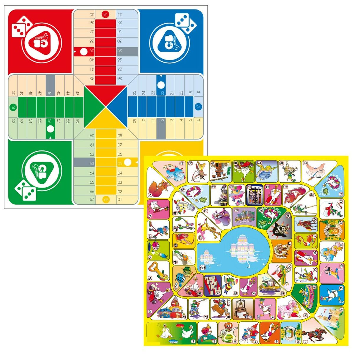 Parchís och Oca Board Colorbaby 32 x 32 x 1 cm (25 Delar) (6 antal)-Leksaker och spel, Spel och tillbehör-Colorbaby-peaceofhome.se