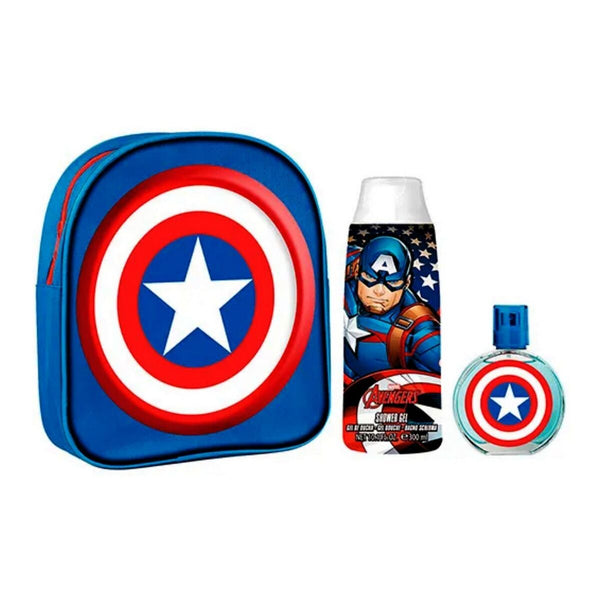 Parfymset Barn Capitán América EDT 2 Delar-Skönhet, Parfymer och dofter-Capitán América-peaceofhome.se