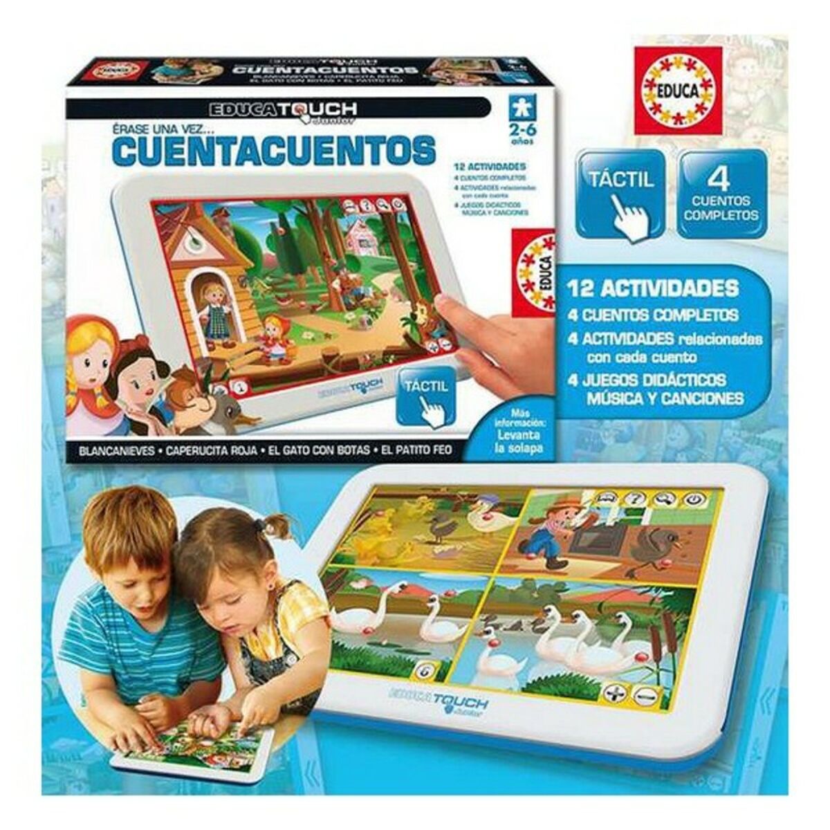 Pedagogisk tablet Cuentacuentos Touch Educa (ES)-Leksaker och spel, Elektroniska leksaker-Educa-peaceofhome.se