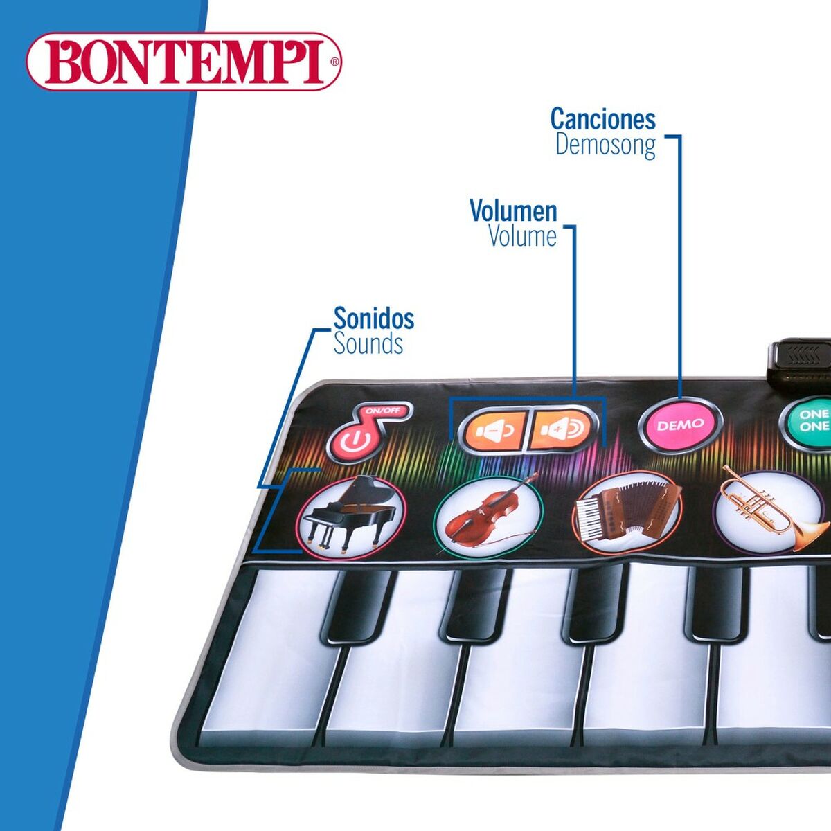 Pedagogiskt Piano Bontempi-Leksaker och spel, Barns Musikinstrument-Bontempi-peaceofhome.se