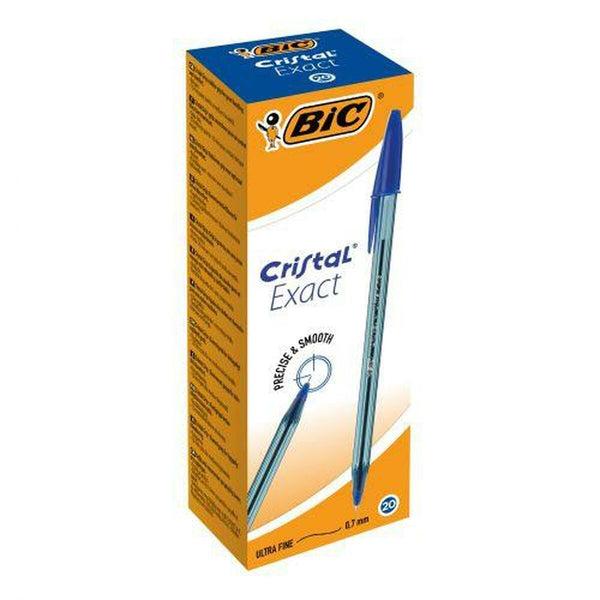 Penna Bic Cristal Exact Blå (20 antal)-Kontor och Kontorsmaterial, Kulspetspennor, pennor och skrivverktyg-Bic-peaceofhome.se