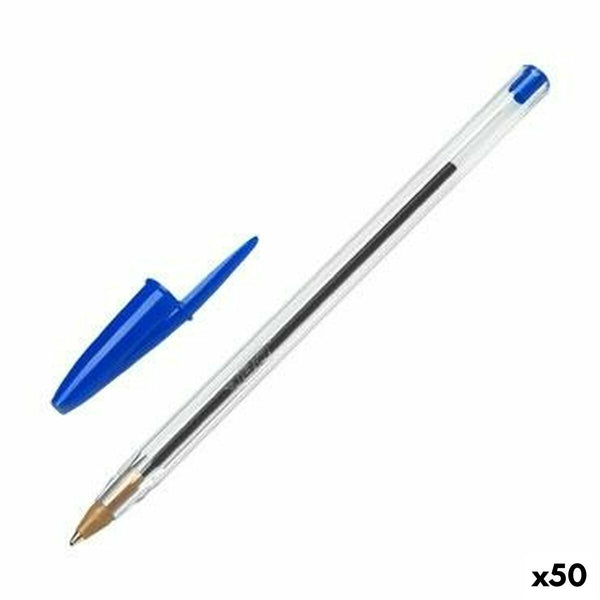 Penna Bic Cristal Original Blå 0,32 mm (50 antal)-Kontor och Kontorsmaterial, Kulspetspennor, pennor och skrivverktyg-Bic-peaceofhome.se