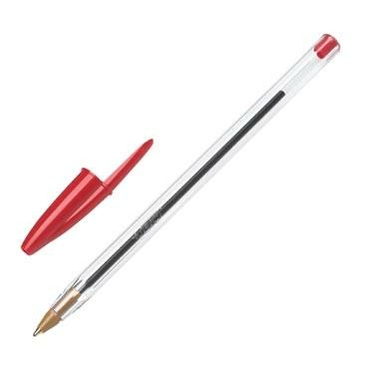 Penna Bic Cristal Original Röd 0,32 mm (50 antal)-Kontor och Kontorsmaterial, Kulspetspennor, pennor och skrivverktyg-Bic-peaceofhome.se