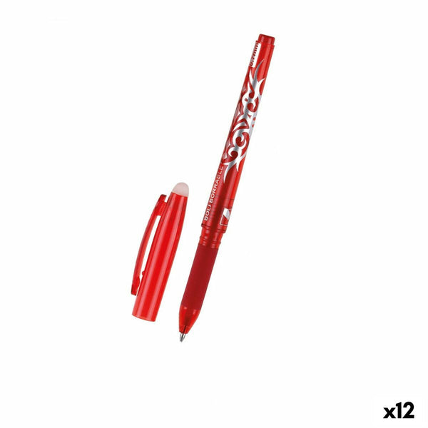 Penna MP Click System Röd Suddbart bläck 0,7 mm (12 antal)-Kontor och Kontorsmaterial, Kulspetspennor, pennor och skrivverktyg-MP-peaceofhome.se