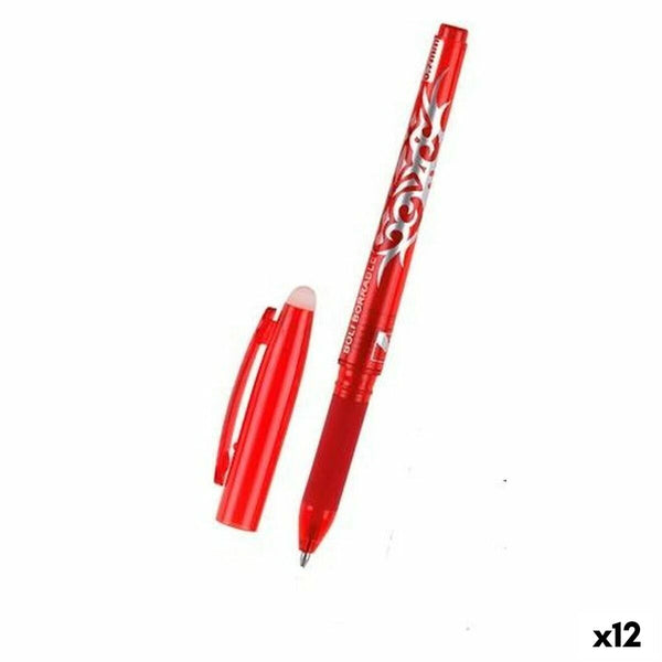 Penna MP Röd Suddbart bläck 0,7 mm (12 antal)-Kontor och Kontorsmaterial, Kulspetspennor, pennor och skrivverktyg-MP-peaceofhome.se