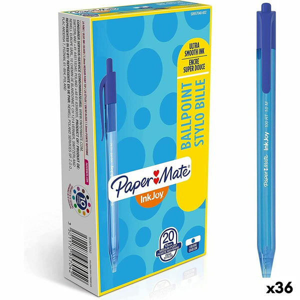 Penna Paper Mate Inkjoy 20 Delar Blå 1 mm (36 antal)