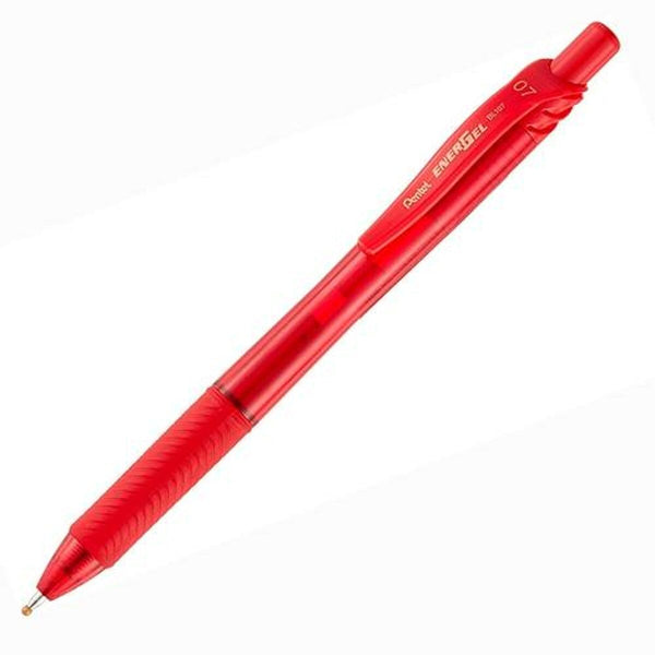 Penna Pentel EnerGel Röd 0,7 mm (12 Delar)-Kontor och Kontorsmaterial, Kulspetspennor, pennor och skrivverktyg-Pentel-peaceofhome.se
