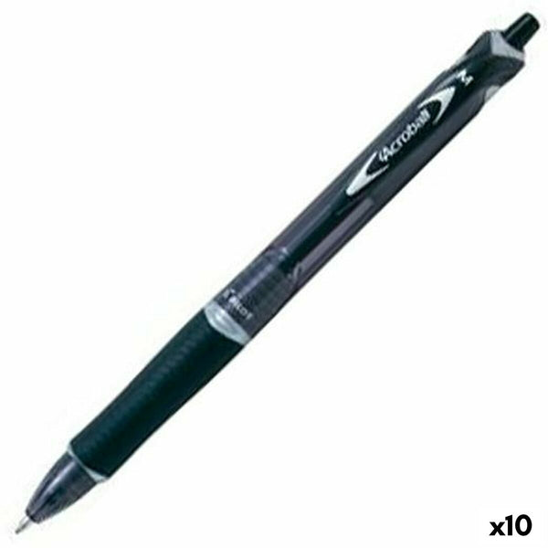 Penna Pilot Acroball Svart 0,4 mm (10 antal)-Kontor och Kontorsmaterial, Kulspetspennor, pennor och skrivverktyg-Pilot-peaceofhome.se