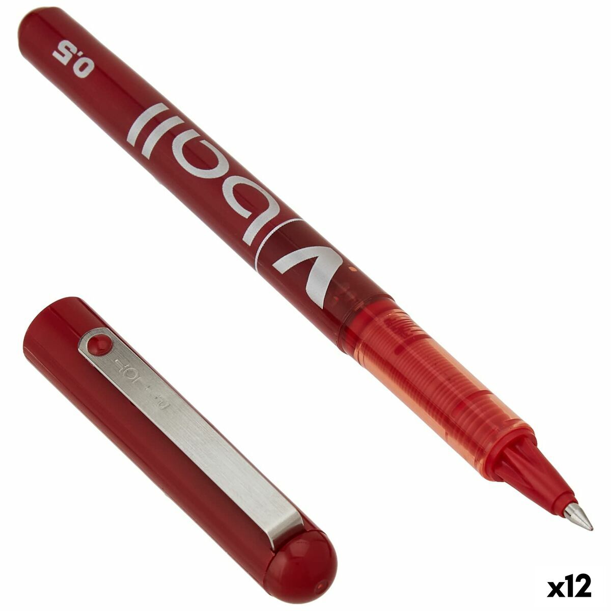 Penna Pilot BL-VB-5 Röd 0,3 mm (12 antal)-Kontor och Kontorsmaterial, Kulspetspennor, pennor och skrivverktyg-Pilot-peaceofhome.se