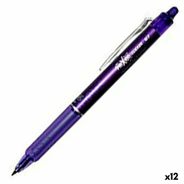 Penna Pilot Frixion Clicker Suddbart bläck Violett 0,4 mm 12 antal-Kontor och Kontorsmaterial, Kulspetspennor, pennor och skrivverktyg-Pilot-peaceofhome.se