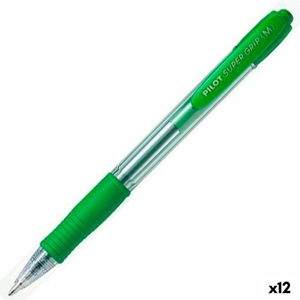 Penna Pilot Supergrip Grön 0,4 mm (12 antal)-Kontor och Kontorsmaterial, Kulspetspennor, pennor och skrivverktyg-Pilot-peaceofhome.se