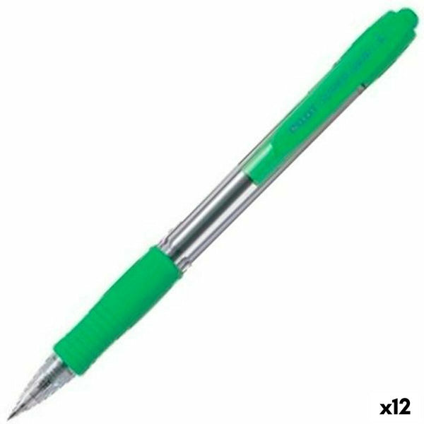 Penna Pilot Supergrip Ljusgrön 0,4 mm (12 antal)-Kontor och Kontorsmaterial, Kulspetspennor, pennor och skrivverktyg-Pilot-peaceofhome.se