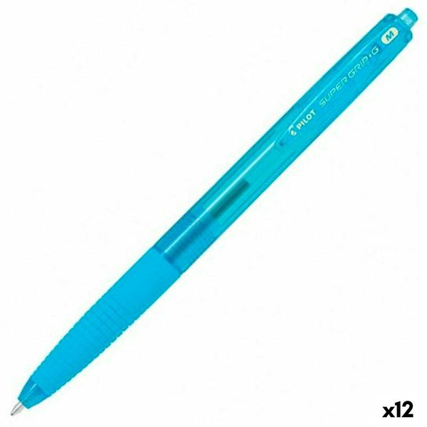 Penna Pilot Supergrip Turkos 0,4 mm (12 antal)-Kontor och Kontorsmaterial, Kulspetspennor, pennor och skrivverktyg-Pilot-peaceofhome.se