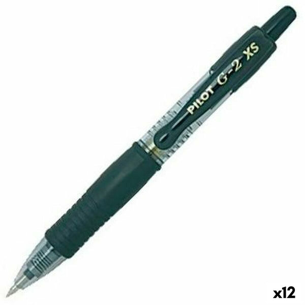 Penna Roller Pilot G-2 XS Indragbar Svart 0,4 mm (12 antal)-Kontor och Kontorsmaterial, Kulspetspennor, pennor och skrivverktyg-Pilot-peaceofhome.se