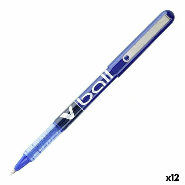 Penna Roller Pilot V Ball 0,7 mm Blå (12 antal)-Kontor och Kontorsmaterial, Kulspetspennor, pennor och skrivverktyg-Pilot-peaceofhome.se