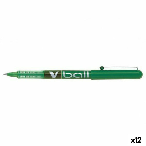 Penna Roller Pilot V Ball 0,7 mm Grön (12 antal)-Kontor och Kontorsmaterial, Kulspetspennor, pennor och skrivverktyg-Pilot-peaceofhome.se