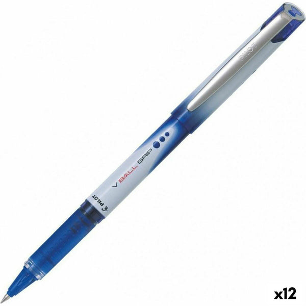 Penna Roller Pilot V Ball Grip 0,5 mm Blå (12 antal)-Kontor och Kontorsmaterial, Kulspetspennor, pennor och skrivverktyg-Pilot-peaceofhome.se