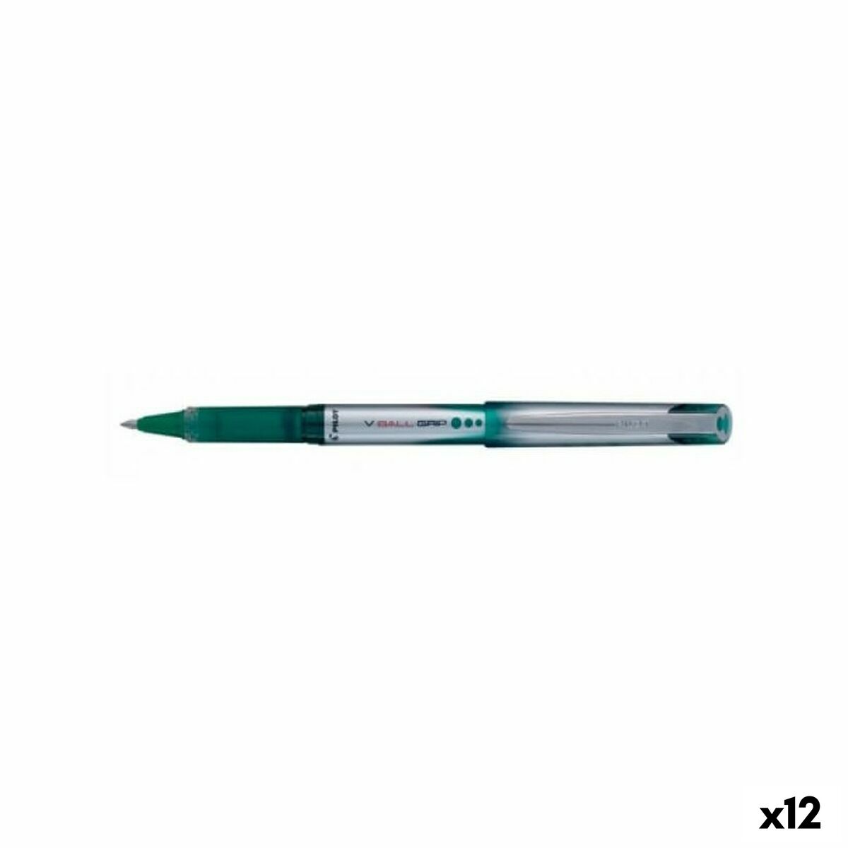 Penna Roller Pilot V Ball Grip Grön 0,5 mm (12 antal)-Kontor och Kontorsmaterial, Kulspetspennor, pennor och skrivverktyg-Pilot-peaceofhome.se