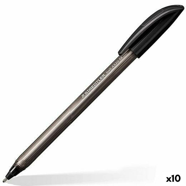 Penna Staedtler 4320 M Svart 1 mm 10 antal-Kontor och Kontorsmaterial, Kulspetspennor, pennor och skrivverktyg-Staedtler-peaceofhome.se