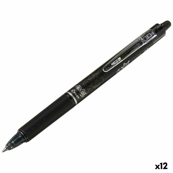 Penna för flytande bläck Pilot Frixion Clicker Svart 0,4 mm (12 antal)-Kontor och Kontorsmaterial, Kulspetspennor, pennor och skrivverktyg-Pilot-peaceofhome.se