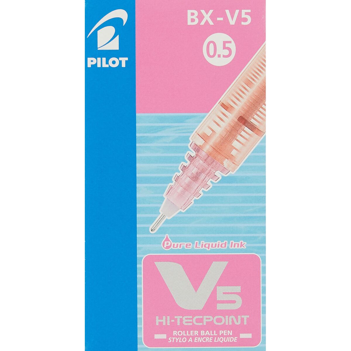 Penna för flytande bläck Pilot V-5 Hi-Tecpoint Rosa 0,3 mm (12 antal)-Kontor och Kontorsmaterial, Kulspetspennor, pennor och skrivverktyg-Pilot-peaceofhome.se