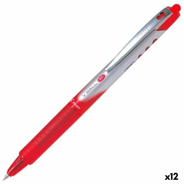 Penna för flytande bläck Pilot V-BALL 07 RT Röd 0,5 mm (12 antal)-Kontor och Kontorsmaterial, Kulspetspennor, pennor och skrivverktyg-Pilot-peaceofhome.se