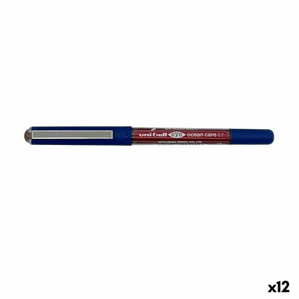 Penna för flytande bläck Uni-Ball Eye Ocean Care 0,7 mm Röd (12 antal)-Kontor och Kontorsmaterial, Kulspetspennor, pennor och skrivverktyg-Uni-Ball-peaceofhome.se