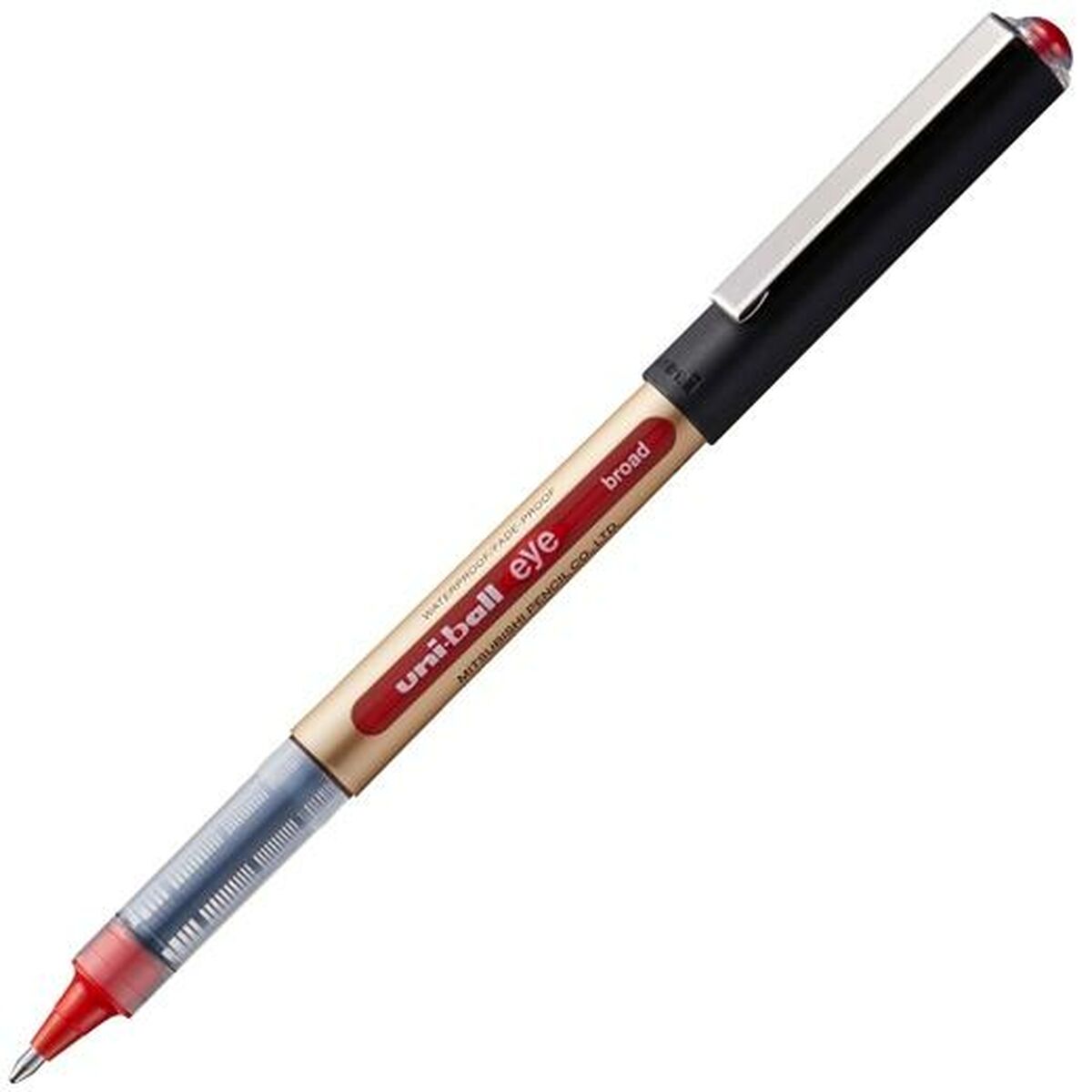 Penna för flytande bläck Uni-Ball Rollerball Eye Broad UB-150 Röd 1 mm (12 Delar)-Kontor och Kontorsmaterial, Kulspetspennor, pennor och skrivverktyg-Uni-Ball-peaceofhome.se
