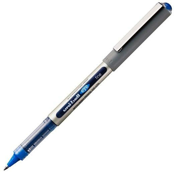 Penna för flytande bläck Uni-Ball Rollerball Eye Fine UB-157 Blå 0,7 mm (12 Delar)-Kontor och Kontorsmaterial, Kulspetspennor, pennor och skrivverktyg-Uni-Ball-peaceofhome.se