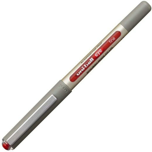 Penna för flytande bläck Uni-Ball Rollerball Eye Fine UB-157 Röd 0,7 mm (12 Delar)-Kontor och Kontorsmaterial, Kulspetspennor, pennor och skrivverktyg-Uni-Ball-peaceofhome.se