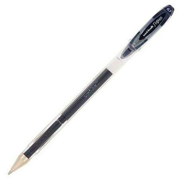 Penna för flytande bläck Uni-Ball Rollerball Signo Basicos UM-120 Svart 0,5 mm (12 Delar)-Kontor och Kontorsmaterial, Kulspetspennor, pennor och skrivverktyg-Uni-Ball-peaceofhome.se