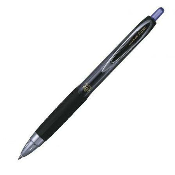 Penna för flytande bläck Uni-Ball Rollerball Signo UM-207 Blå 0,4 mm (12 Delar)-Kontor och Kontorsmaterial, Kulspetspennor, pennor och skrivverktyg-Uni-Ball-peaceofhome.se