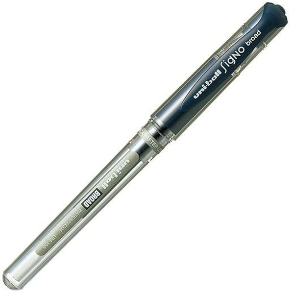 Penna för flytande bläck Uni-Ball Signo Broad UM-153 W Mörkblå 0,6 mm (12 Delar)-Kontor och Kontorsmaterial, Kulspetspennor, pennor och skrivverktyg-Uni-Ball-peaceofhome.se