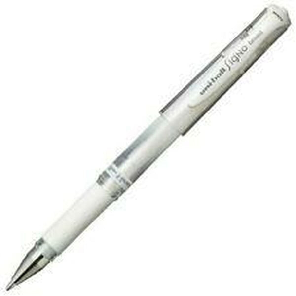 Penna för flytande bläck Uni-Ball Signo Broad UM-153 W Vit 0,6 mm (12 Delar)-Kontor och Kontorsmaterial, Kulspetspennor, pennor och skrivverktyg-Uni-Ball-peaceofhome.se