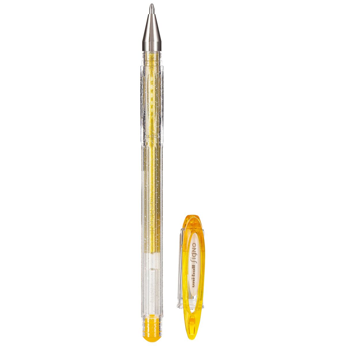 Penna för flytande bläck Uni-Ball Sparkling UM-120SP Gyllene 0,5 mm (12 Delar)-Kontor och Kontorsmaterial, Kulspetspennor, pennor och skrivverktyg-Uni-Ball-peaceofhome.se