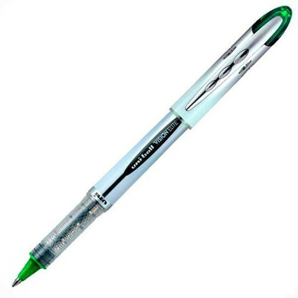 Penna för flytande bläck Uni-Ball Vision Elite UB-200 Grön 0,6 mm (12 Delar)-Kontor och Kontorsmaterial, Kulspetspennor, pennor och skrivverktyg-Uni-Ball-peaceofhome.se