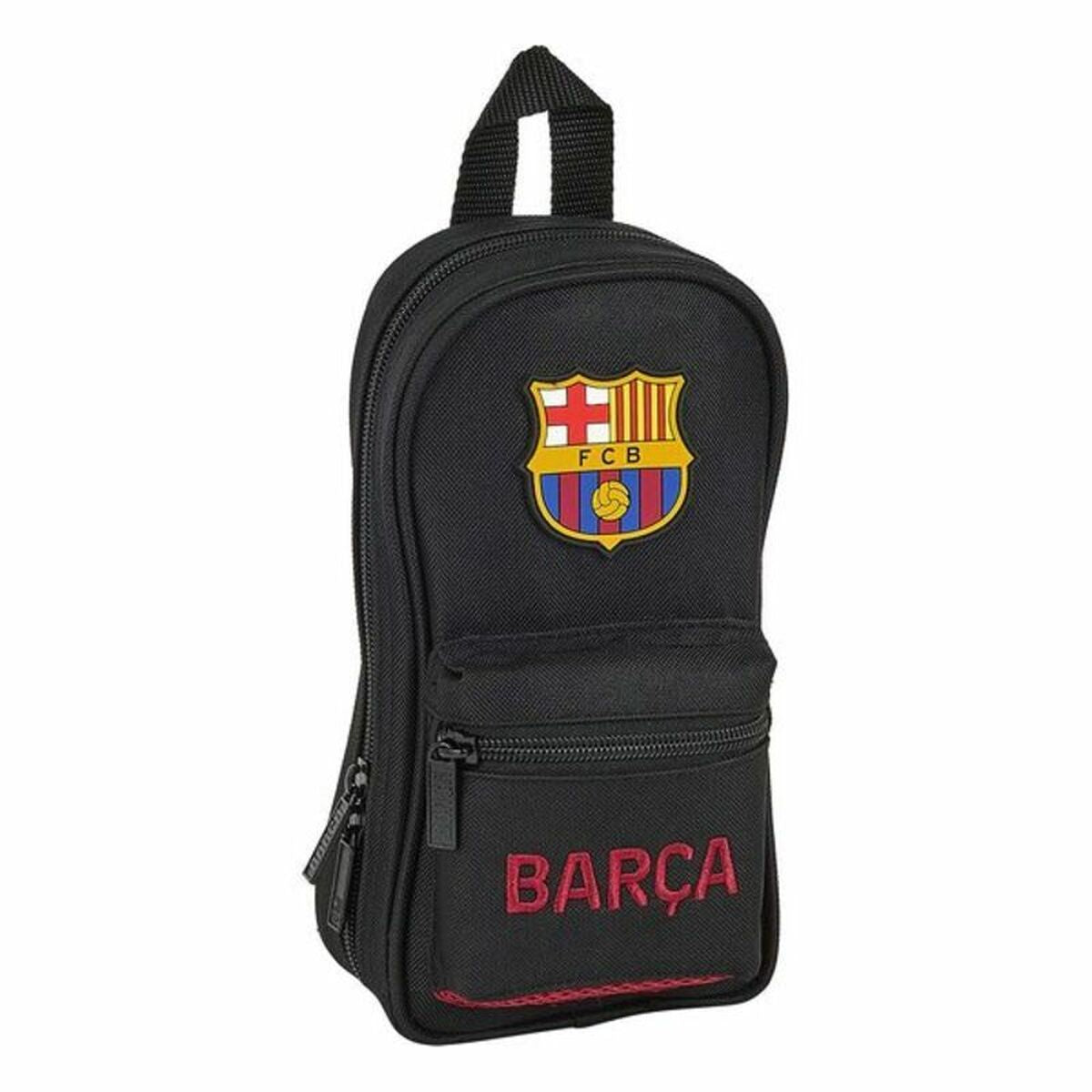 Pennfodral Ryggsäck F.C. Barcelona Svart 12 x 23 x 5 cm (33 Delar)-Kontor och Kontorsmaterial, Skol- och utbildningsmaterial-F.C. Barcelona-peaceofhome.se