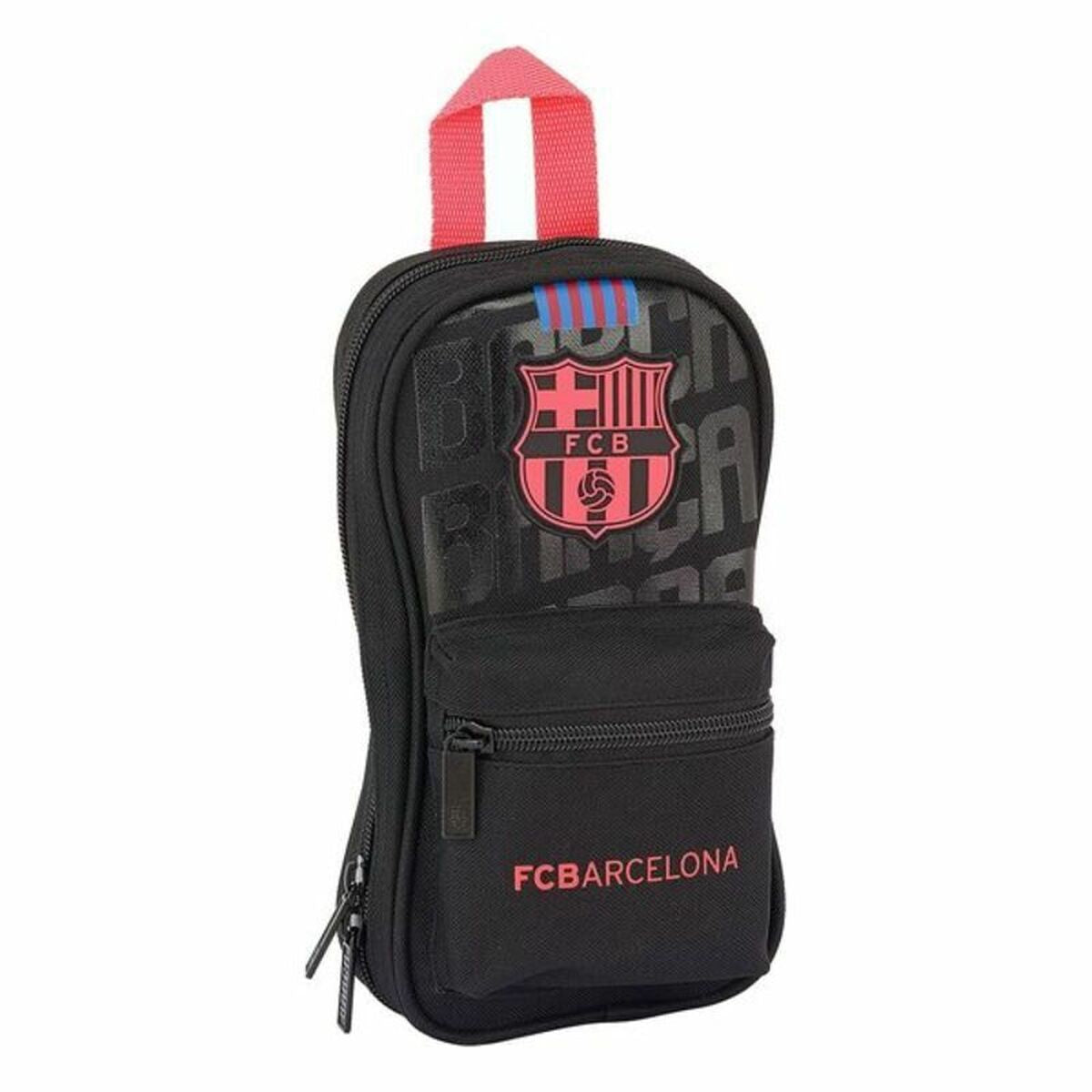 Pennfodral Ryggsäck F.C. Barcelona Svart 12 x 23 x 5 cm-Kontor och Kontorsmaterial, Skol- och utbildningsmaterial-F.C. Barcelona-peaceofhome.se